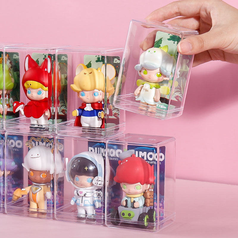 Blind Box Storage Box Doll Display Stand Bubble Mart Display Box Dustproof Transparent Figurine Display Acrylic Box