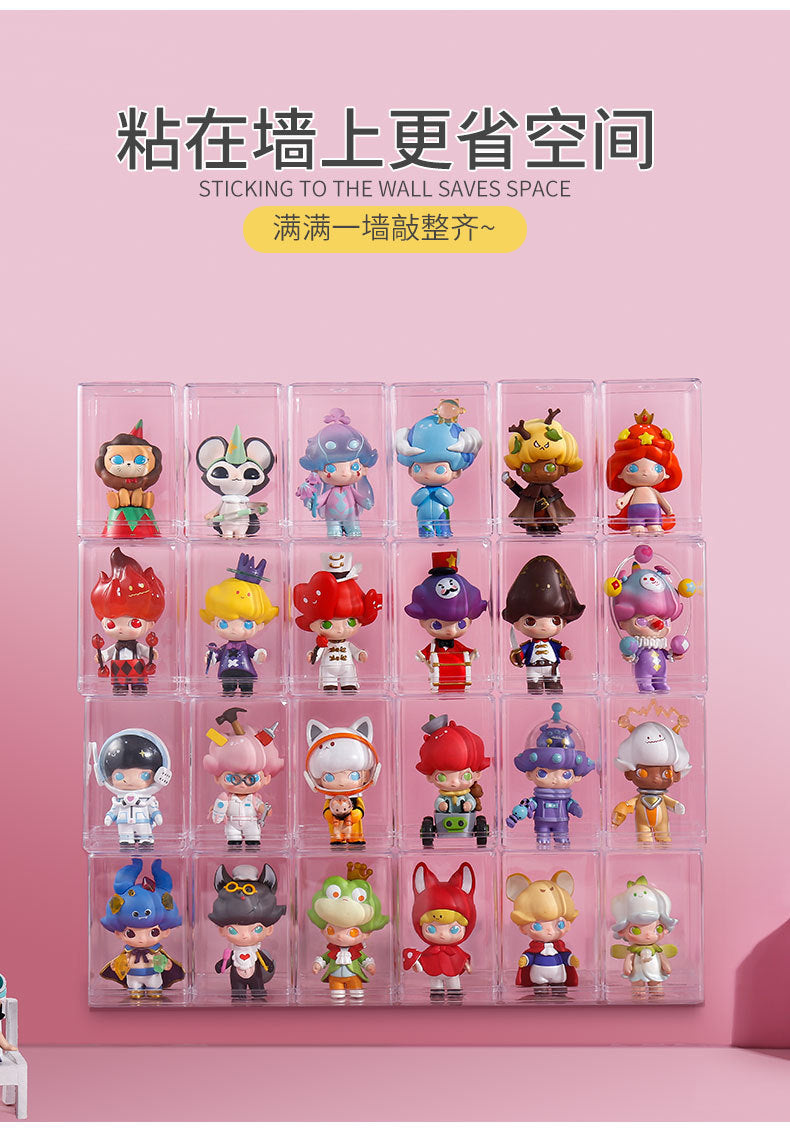 Blind Box Storage Box Doll Display Stand Bubble Mart Display Box Dustproof Transparent Figurine Display Acrylic Box