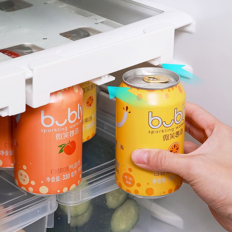 Creative new refrigerator hanging storage rack can drink cola beer storage rack