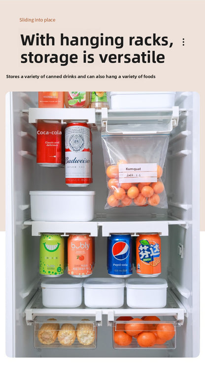 Creative new refrigerator hanging storage rack can drink cola beer storage rack