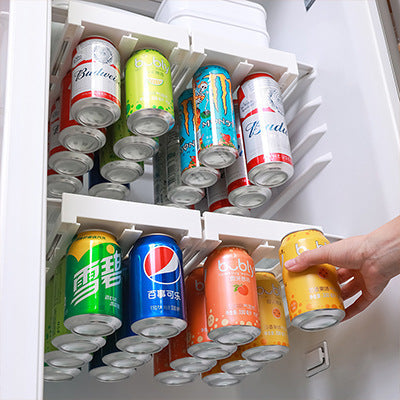 Creative new refrigerator hanging storage rack can drink cola beer storage rack