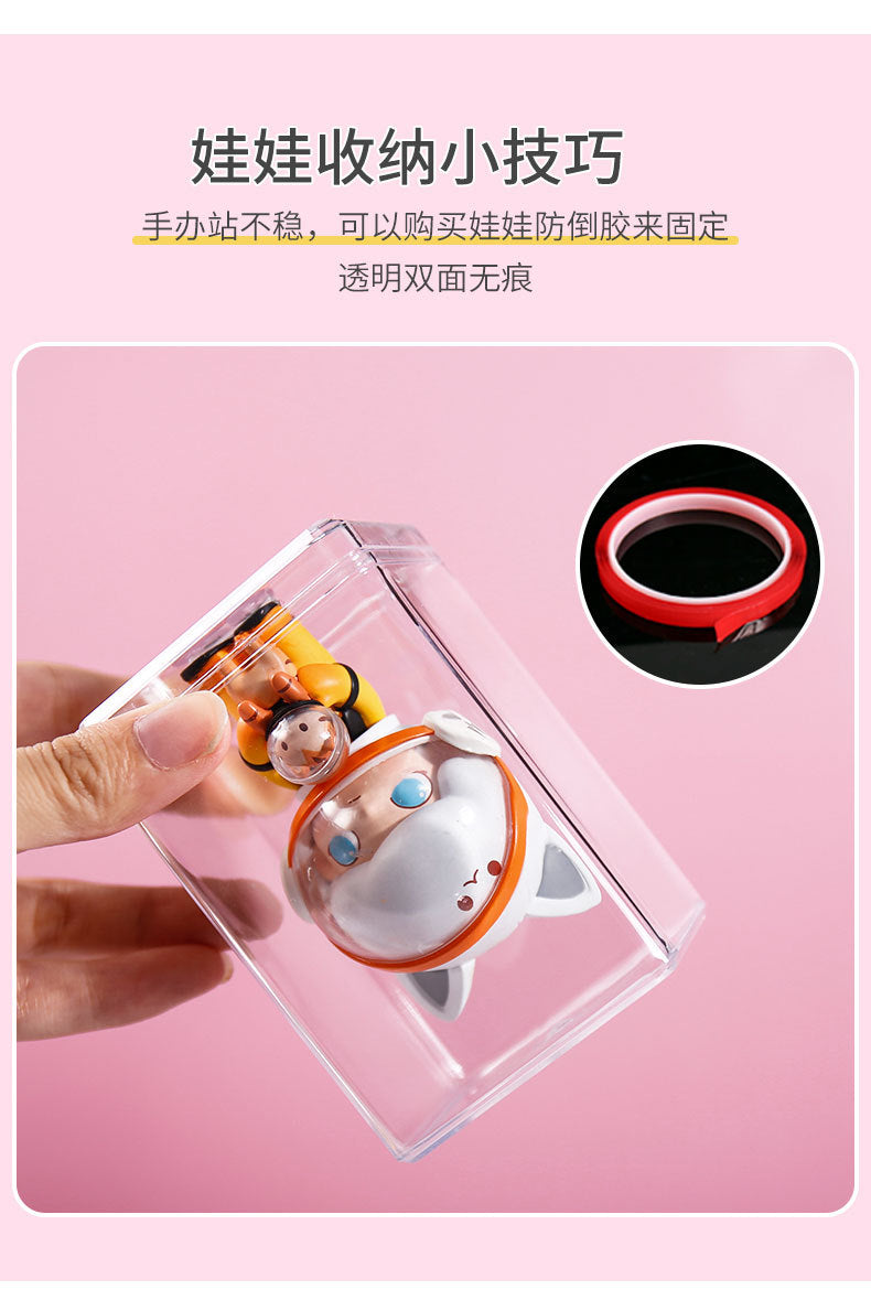 Blind Box Storage Box Doll Display Stand Bubble Mart Display Box Dustproof Transparent Figurine Display Acrylic Box