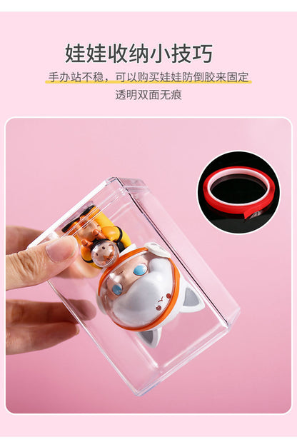 Blind Box Storage Box Doll Display Stand Bubble Mart Display Box Dustproof Transparent Figurine Display Acrylic Box