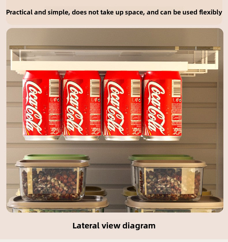 Creative new refrigerator hanging storage rack can drink cola beer storage rack