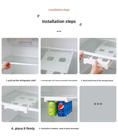 Creative new refrigerator hanging storage rack can drink cola beer storage rack
