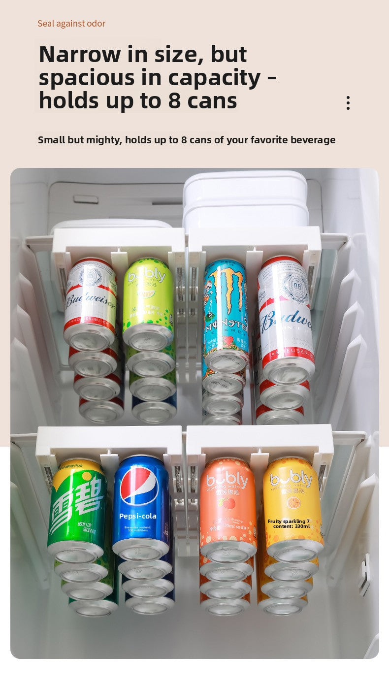 Creative new refrigerator hanging storage rack can drink cola beer storage rack