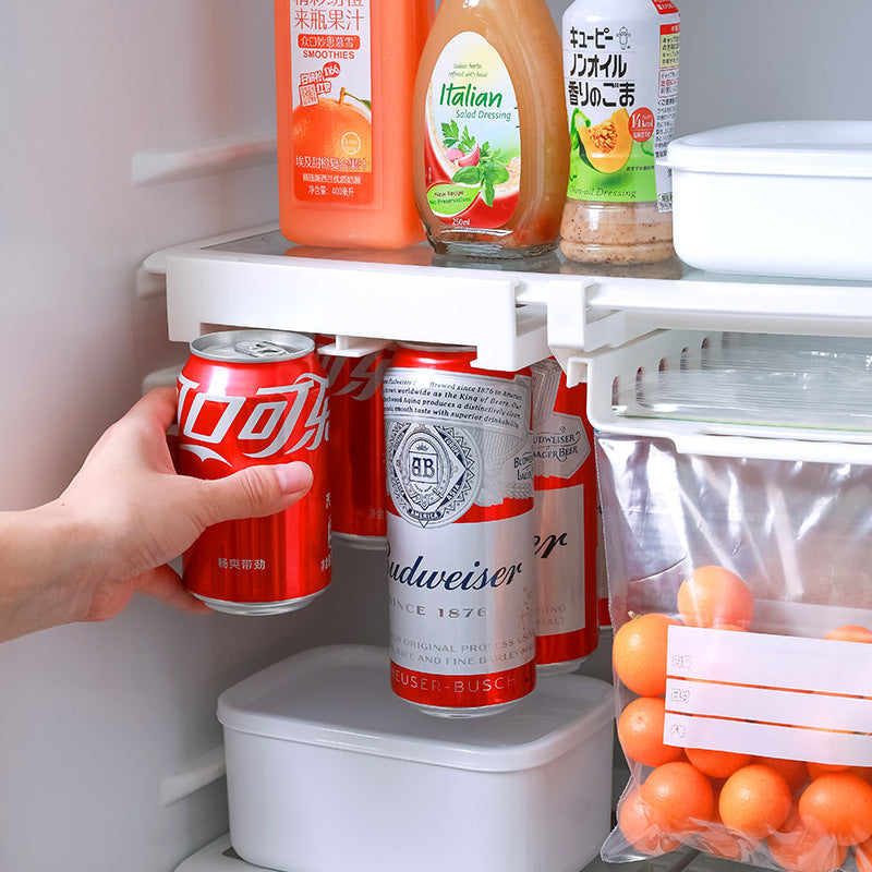 Creative new refrigerator hanging storage rack can drink cola beer storage rack