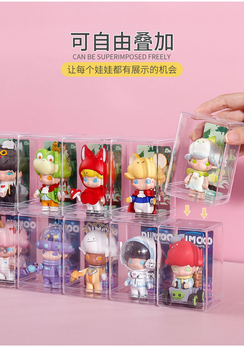 Blind Box Storage Box Doll Display Stand Bubble Mart Display Box Dustproof Transparent Figurine Display Acrylic Box