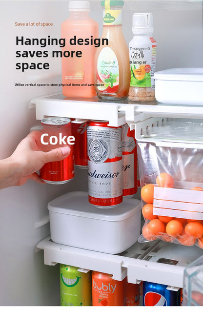 Creative new refrigerator hanging storage rack can drink cola beer storage rack