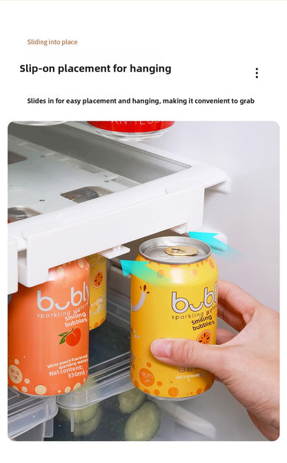Creative new refrigerator hanging storage rack can drink cola beer storage rack