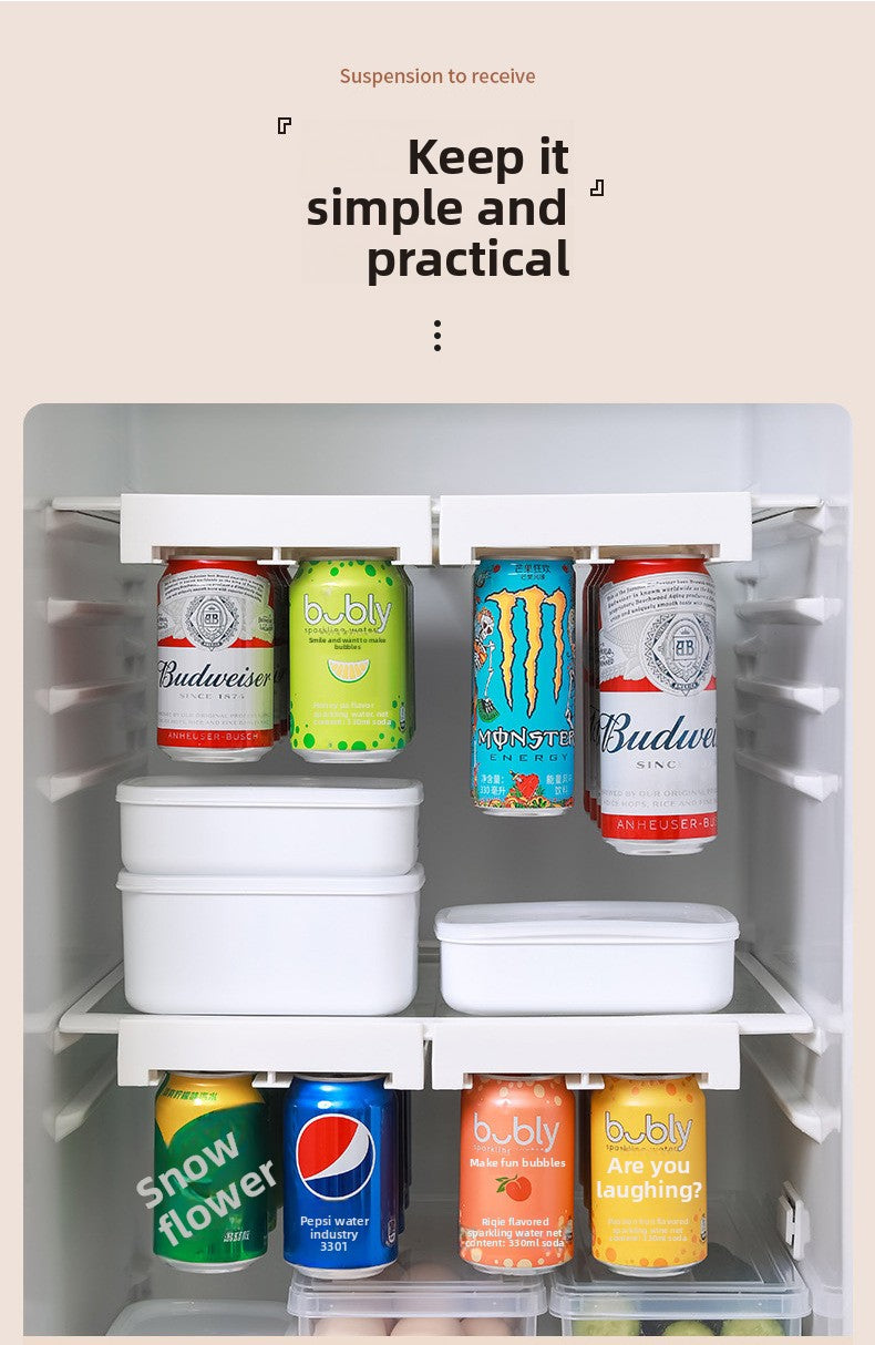Creative new refrigerator hanging storage rack can drink cola beer storage rack